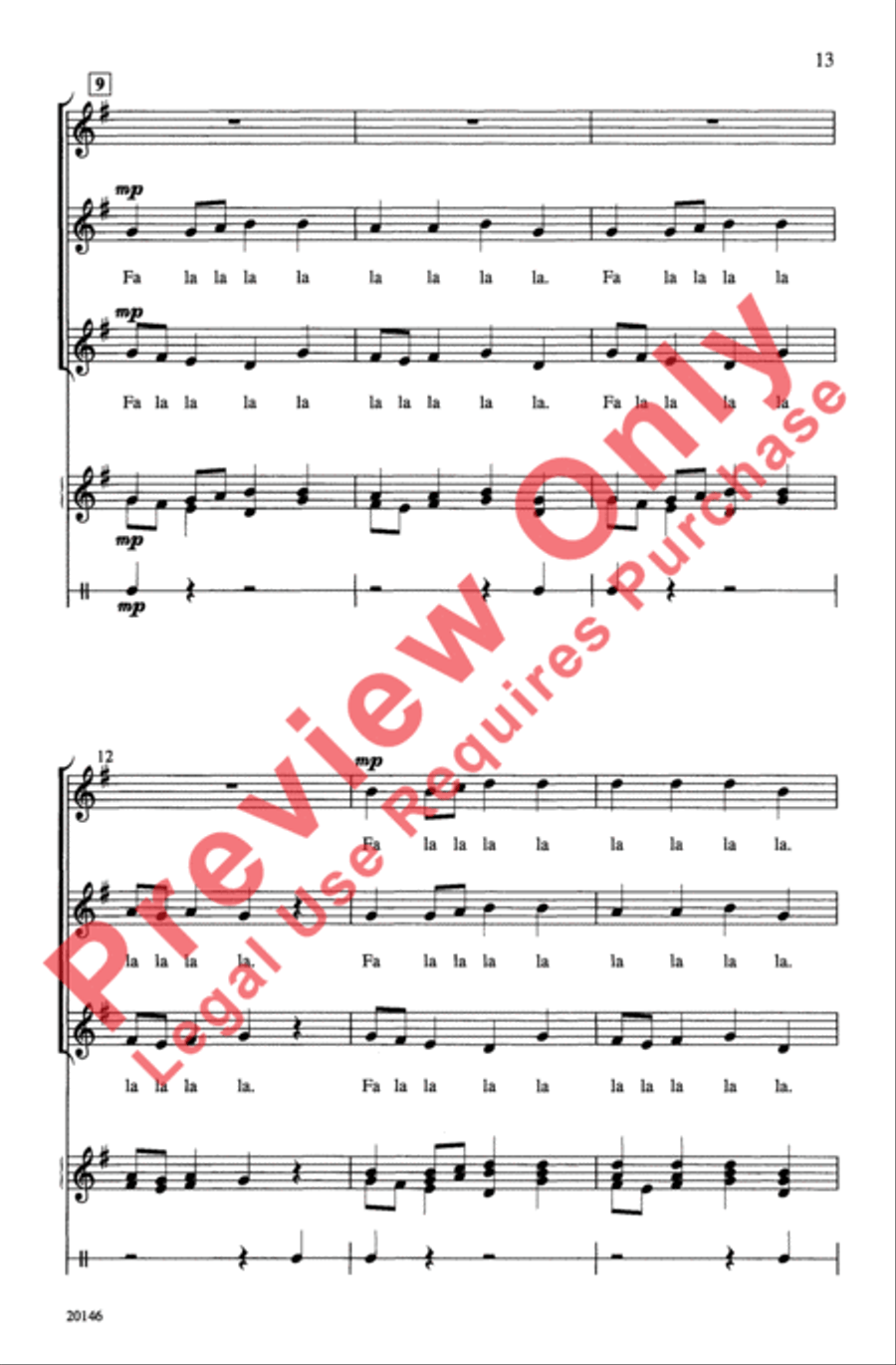 Three New Madrigals Women's Choir scores gallery preview page 13