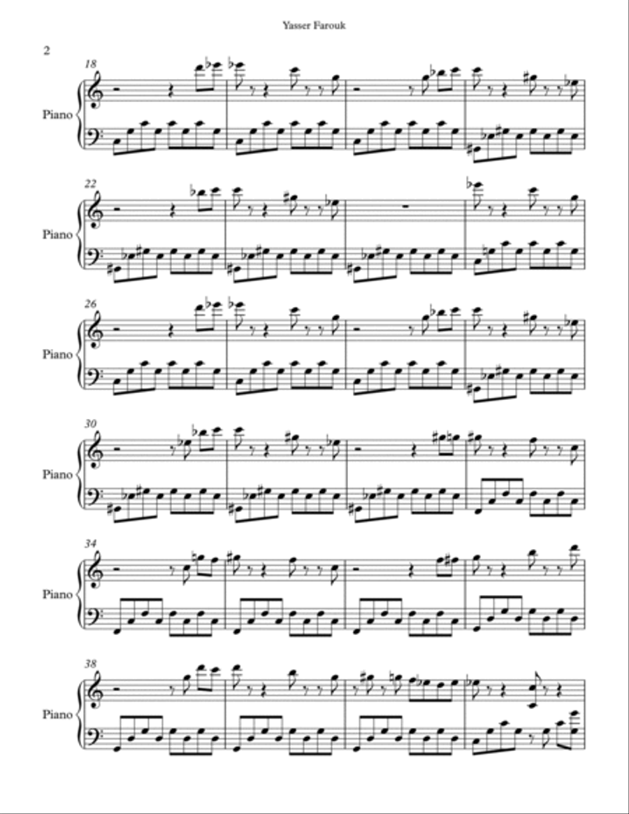 Butterfly - Romantic Piano Piano Solo scores gallery preview page 2