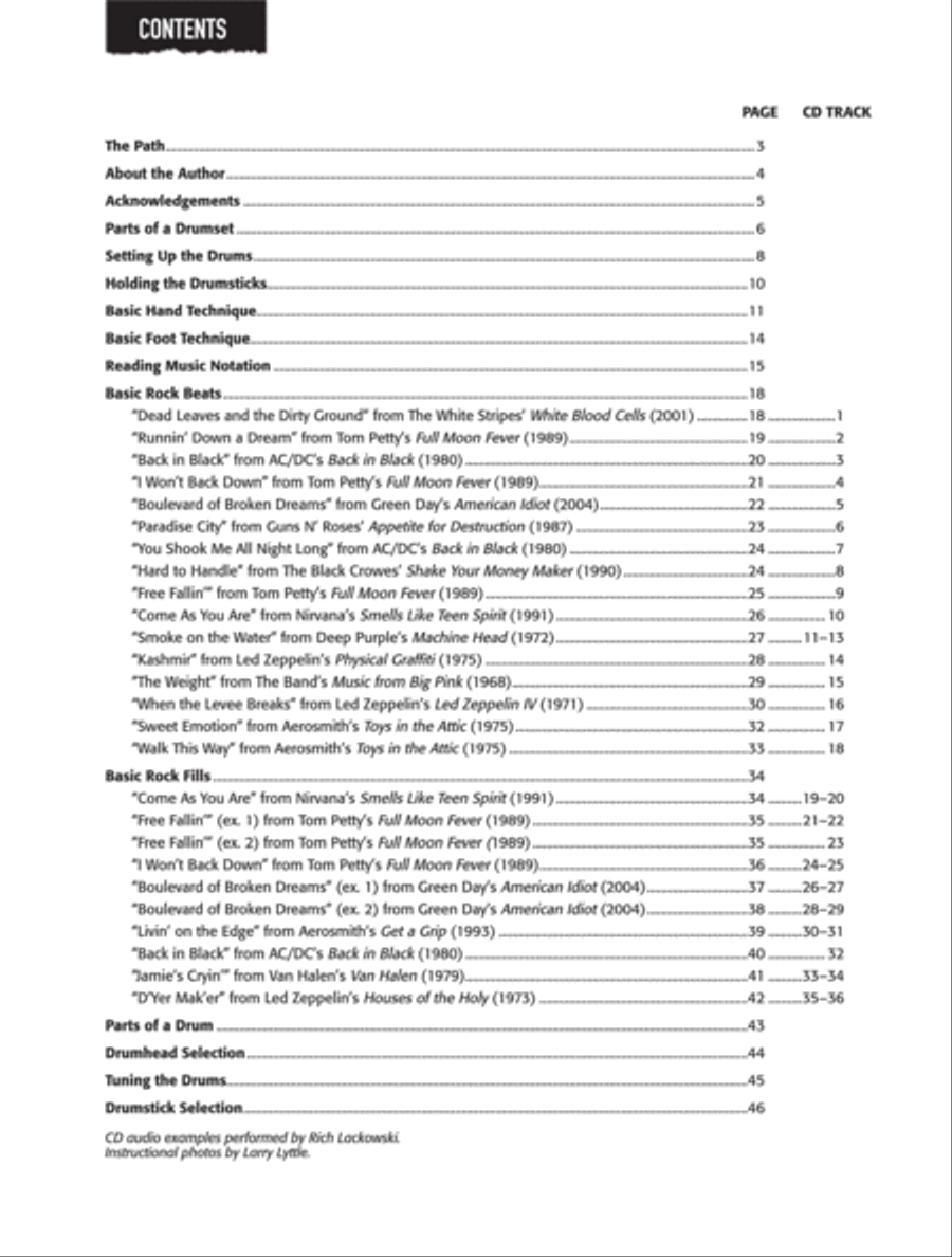 On the Beaten Path -- Beginning Drumset Course, Level 1 Drum Set scores gallery preview page 2