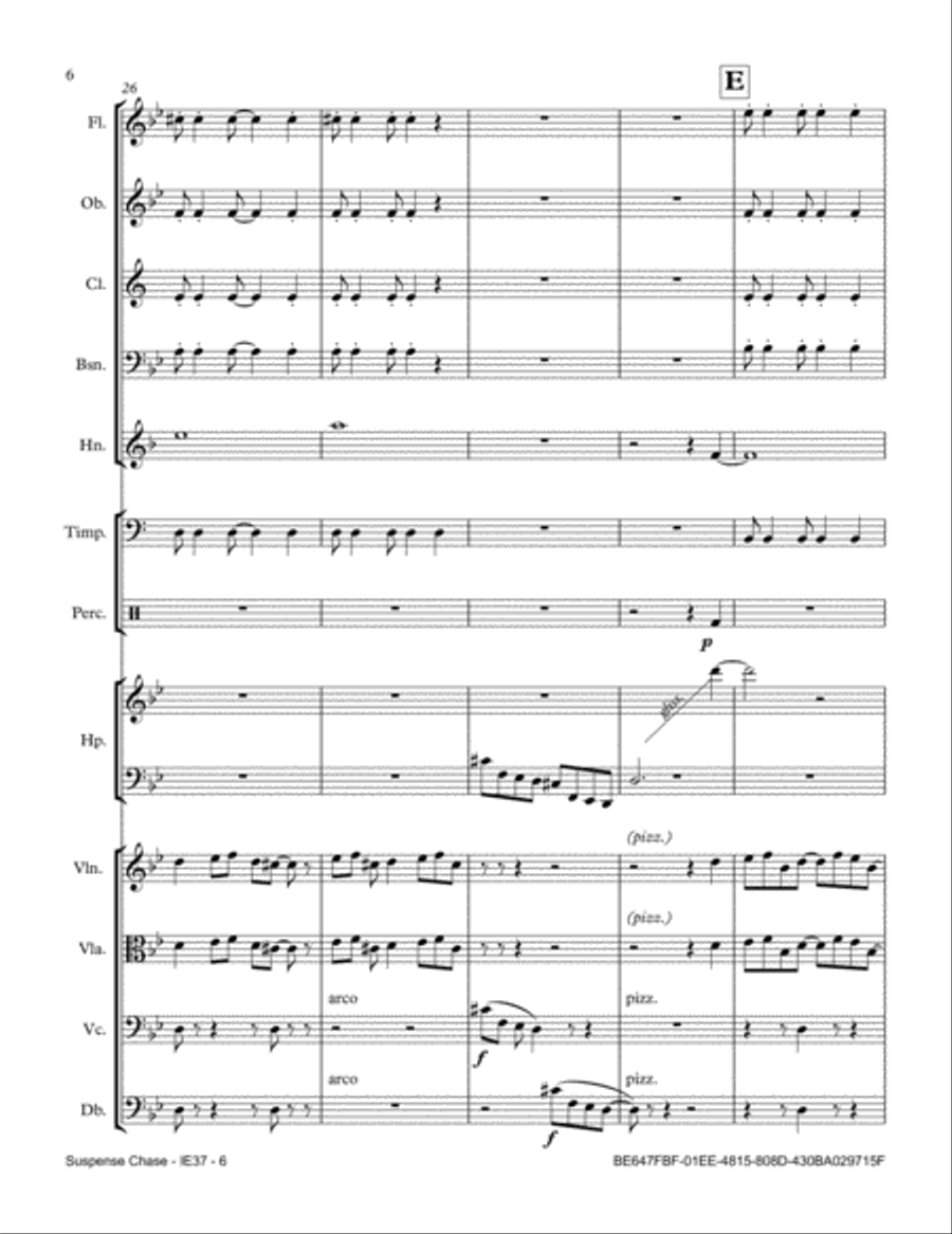 Suspense Chase Full Orchestra scores gallery preview page 6