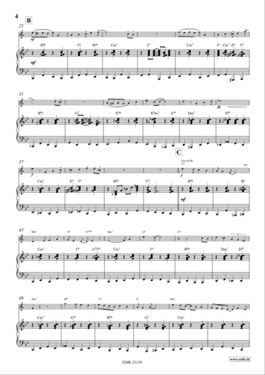 Four Golden Bells Tenor Saxophone scores gallery preview page 5