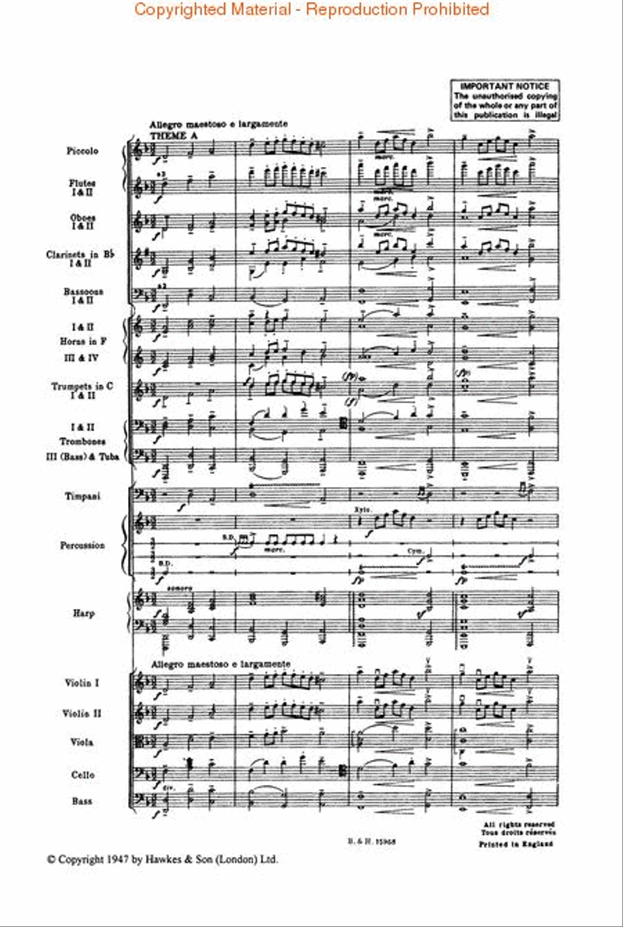 The Young Person's Guide to the Orchestra, Op. 34 Orchestra scores gallery preview page 2