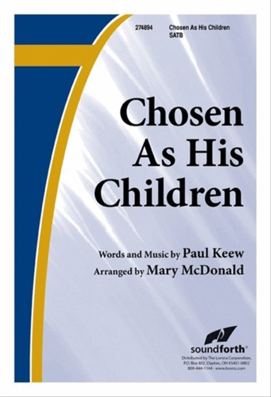 Chosen As His Children Chosen As His Children 4-Part scores gallery preview page 1
