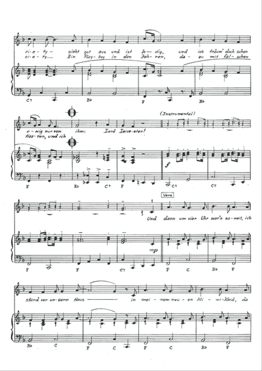 Lord Leicester aus Manchester Piano, Vocal scores gallery preview page 4