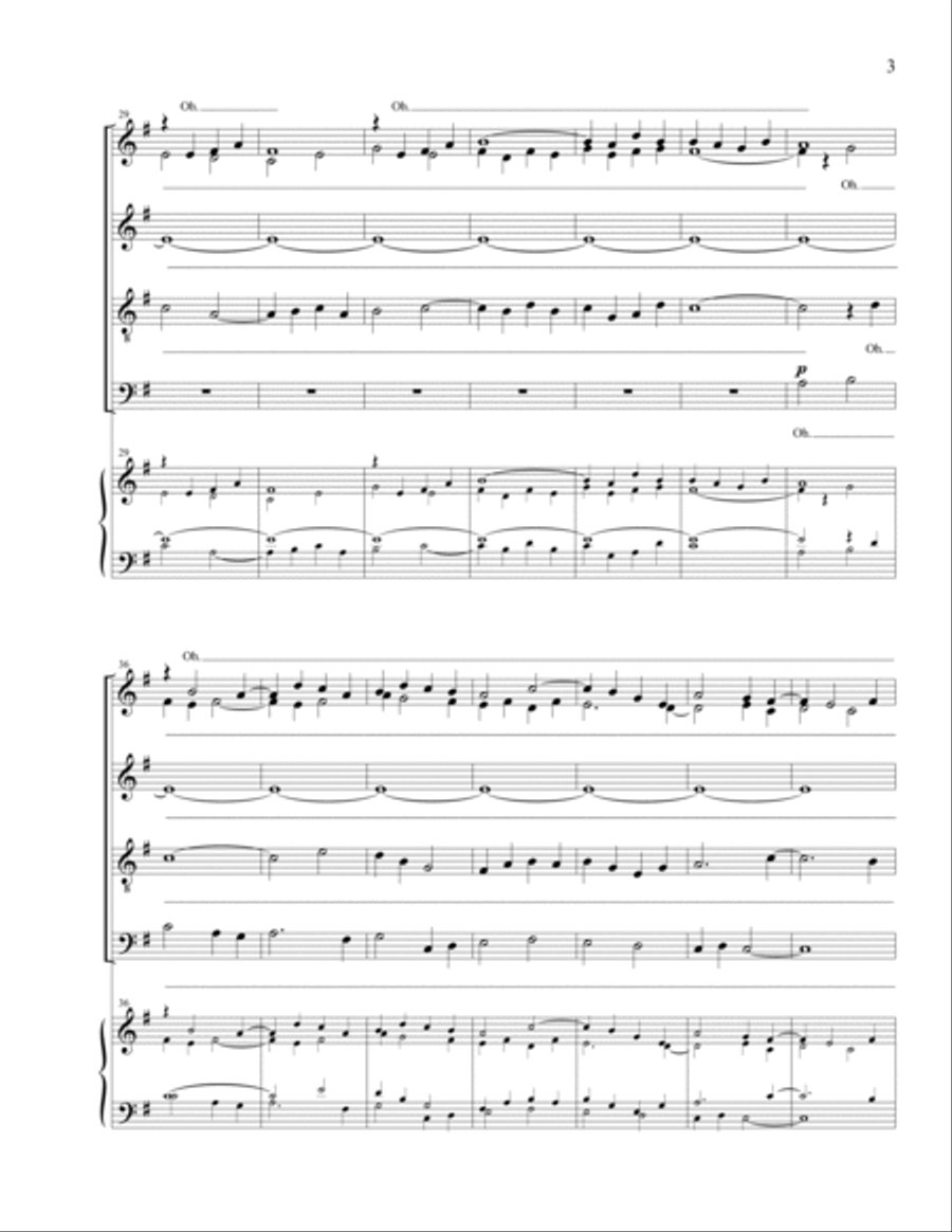 Dona Nobis Pacem (SATB) 4-Part scores gallery preview page 3
