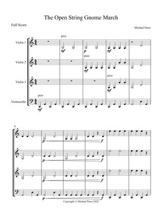 The Open String Gnome March (3 violins and cello)