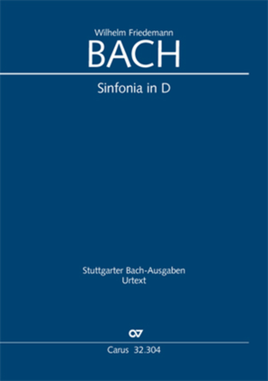 Book cover for Sinfonia in D major (Sinfonia D-Dur)