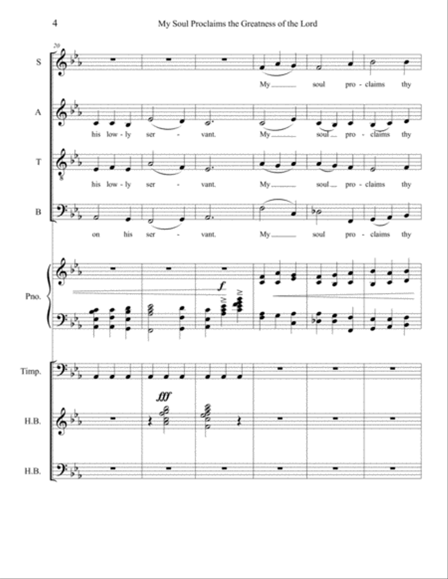 My soul Proclaims the Greatness of the Lord Choir scores gallery preview page 4