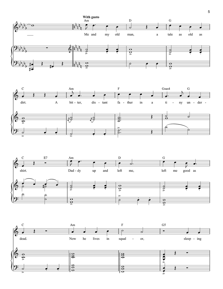 The Ballad of Farquaad (from Shrek The Musical) Baritone Horn TC scores gallery preview page 5