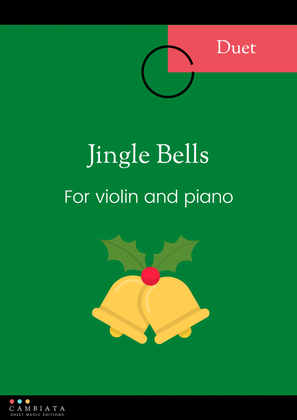 Book cover for Jingle Bells - For violin and piano accompaniment (Easy/Beginner)