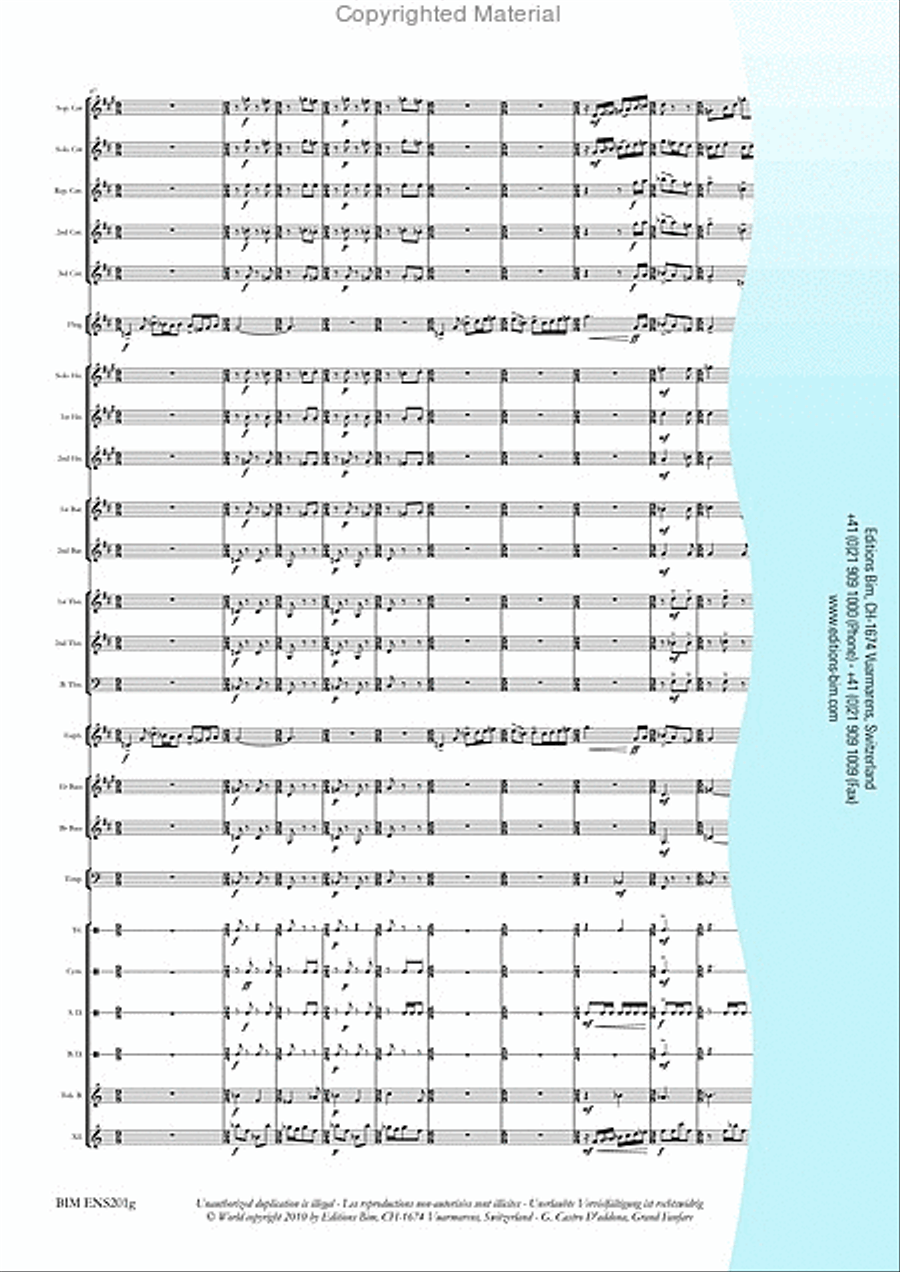Grand Fanfare Brass Band scores gallery preview page 8