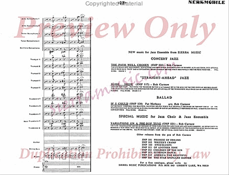 Nerkmobile Nerkmobile Jazz Ensemble scores gallery preview page 24