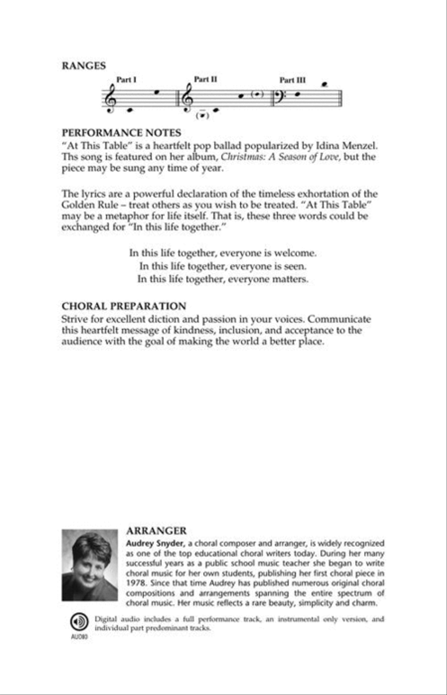 At This Table 3-Part scores gallery preview page 3