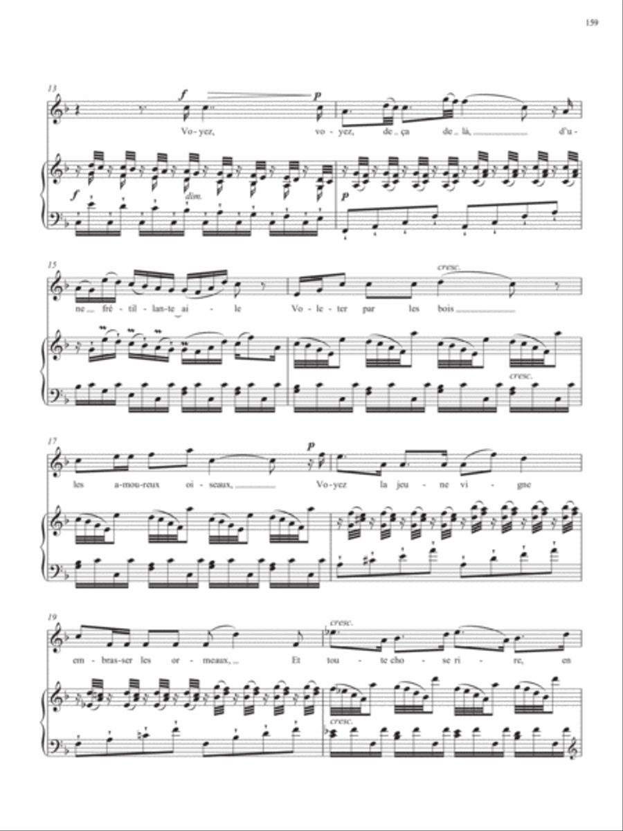 Op. 44, No. 5: Vous m√©prisez nature from Songs of Gouvy, V1 Piano Accompaniment scores gallery preview page 3