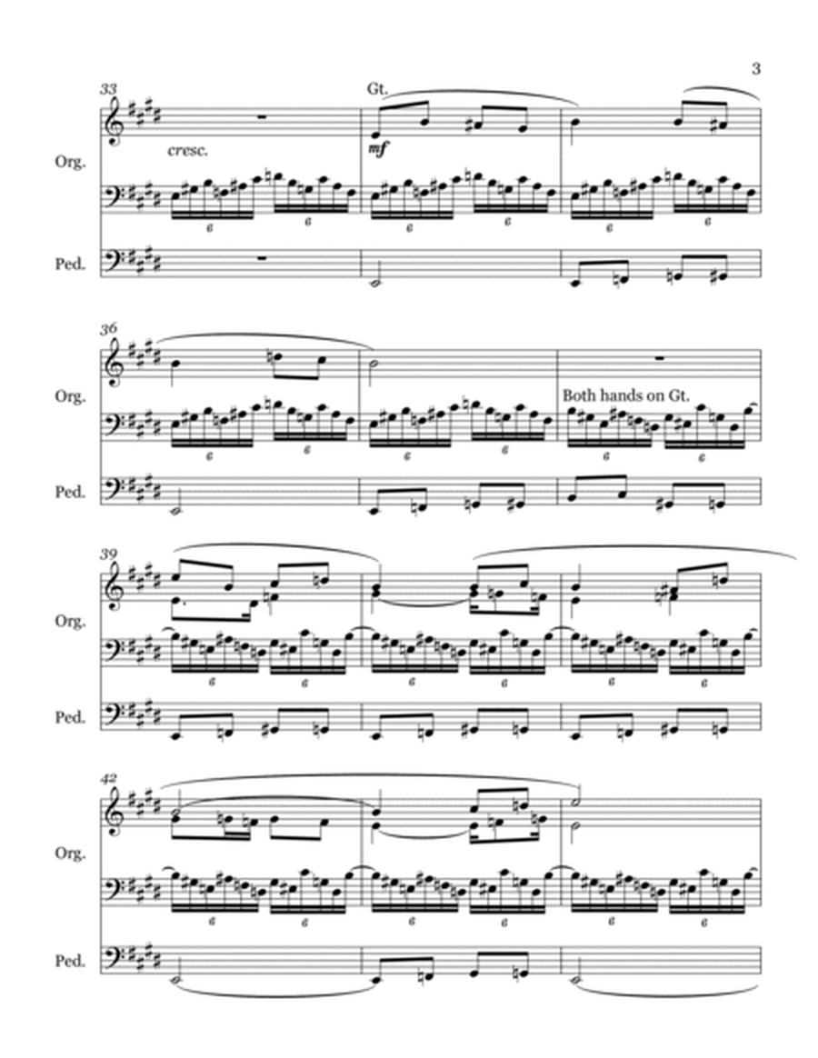 Sonata In G For Organ-Second Movement