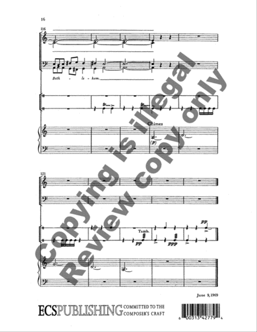 Carols to Play and Sing: 1. In Bethlehem 4-Part scores gallery preview page 16