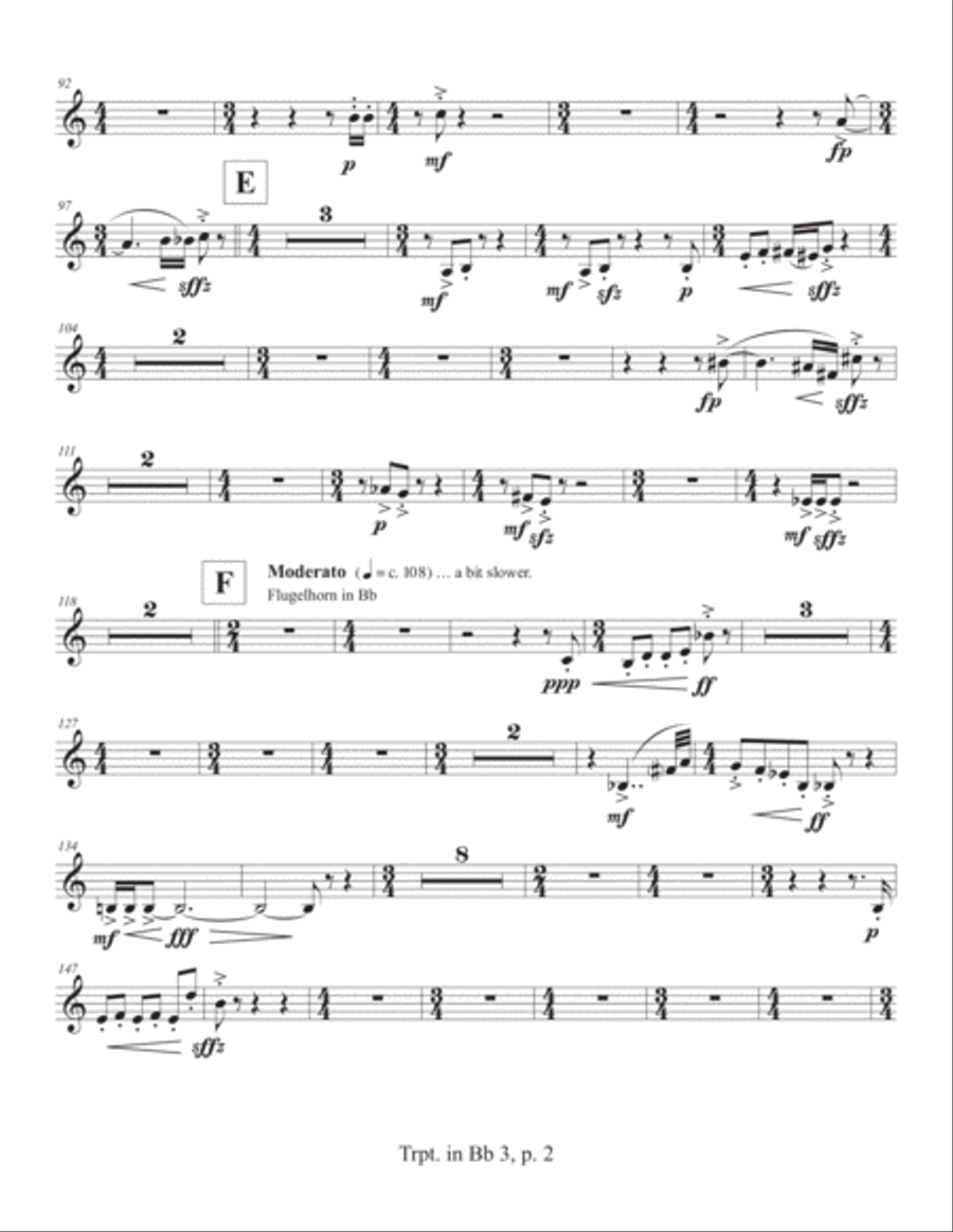 Concerto for Concert Band (2011) Trumpet 3 Concert Band scores gallery preview page 2