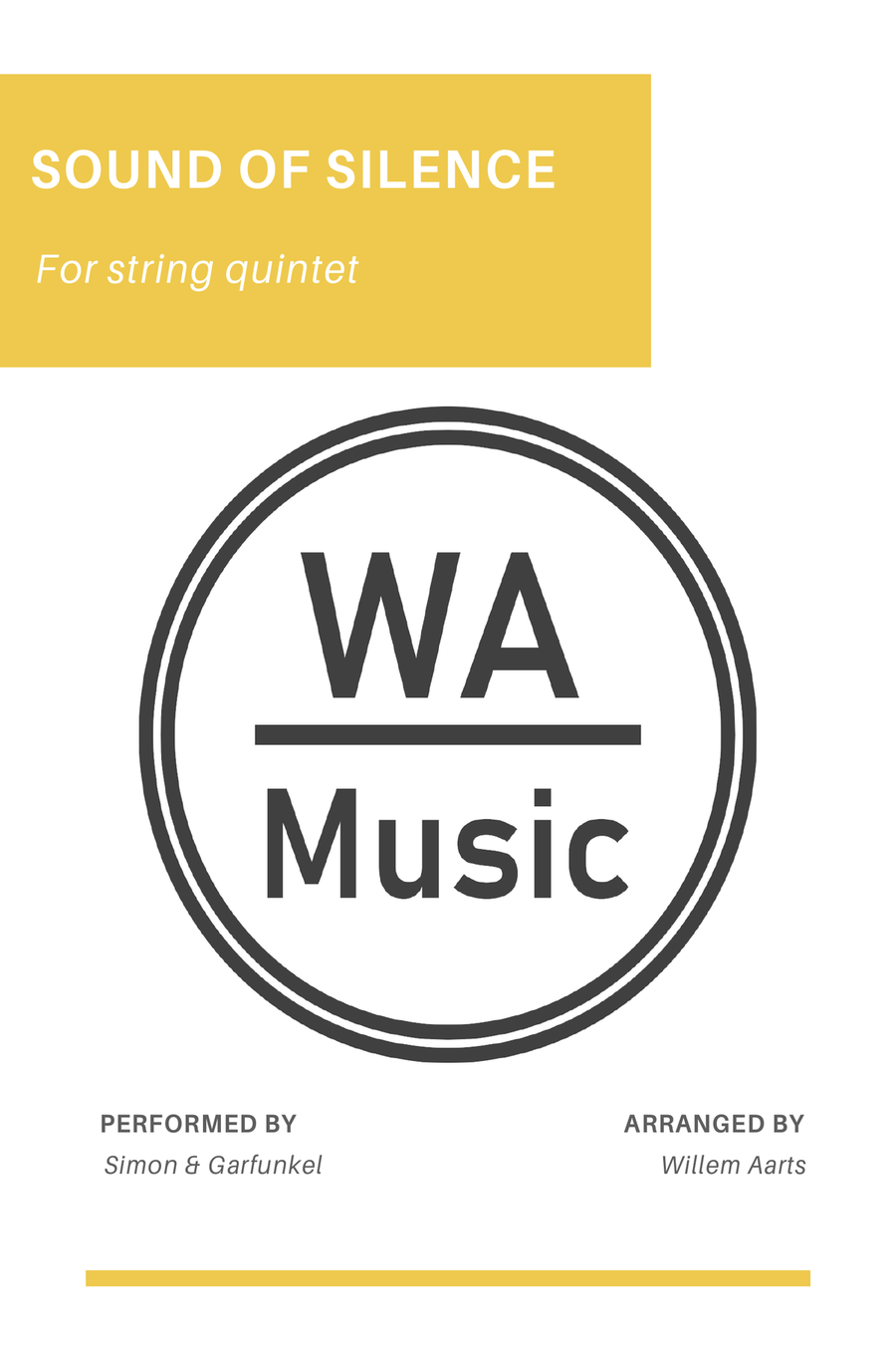 The Sound Of Silence String Quartet scores gallery preview page 1