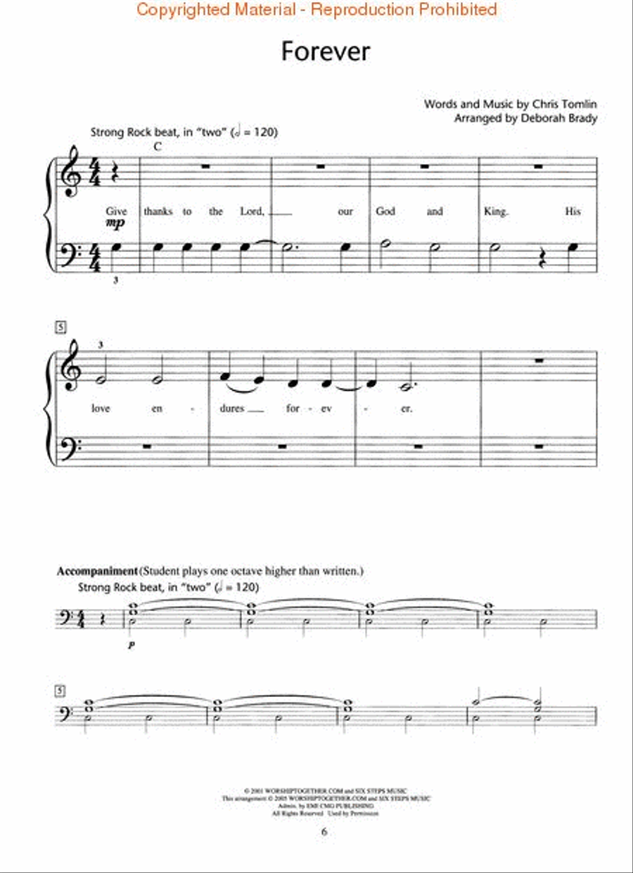 You Raise Me Up: Contemporary Christian Songs for Solo Piano Piano Method scores gallery preview page 3