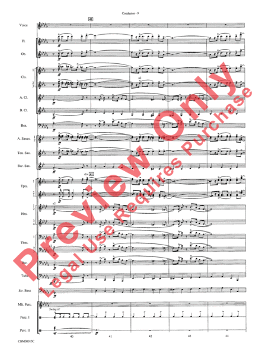 They Can't Take That Away from Me Concert Band scores gallery preview page 12