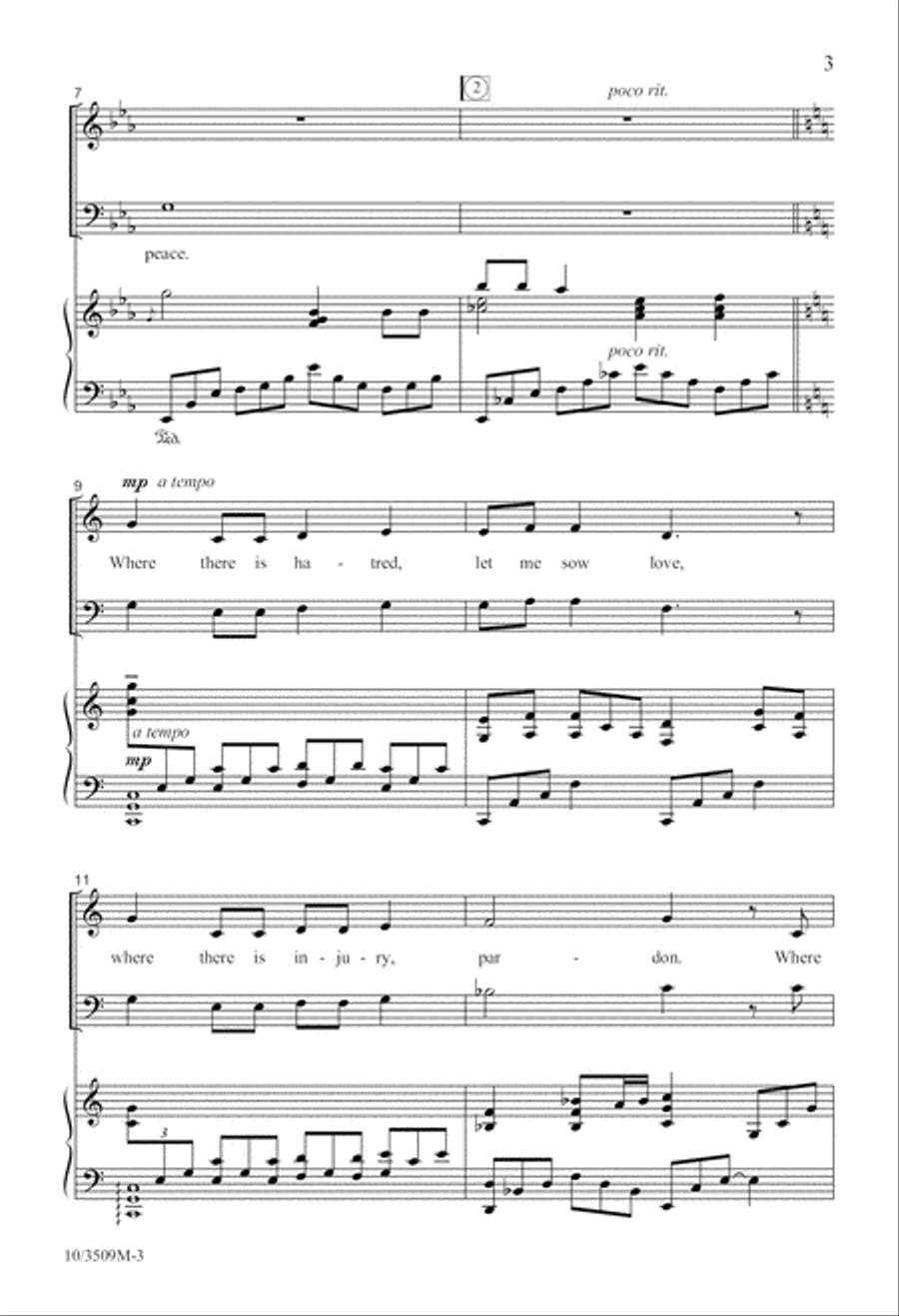 Make Me An Instrument of Thy Peace 4-Part scores gallery preview page 4