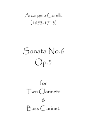 Book cover for Sonata No.6 Op.3