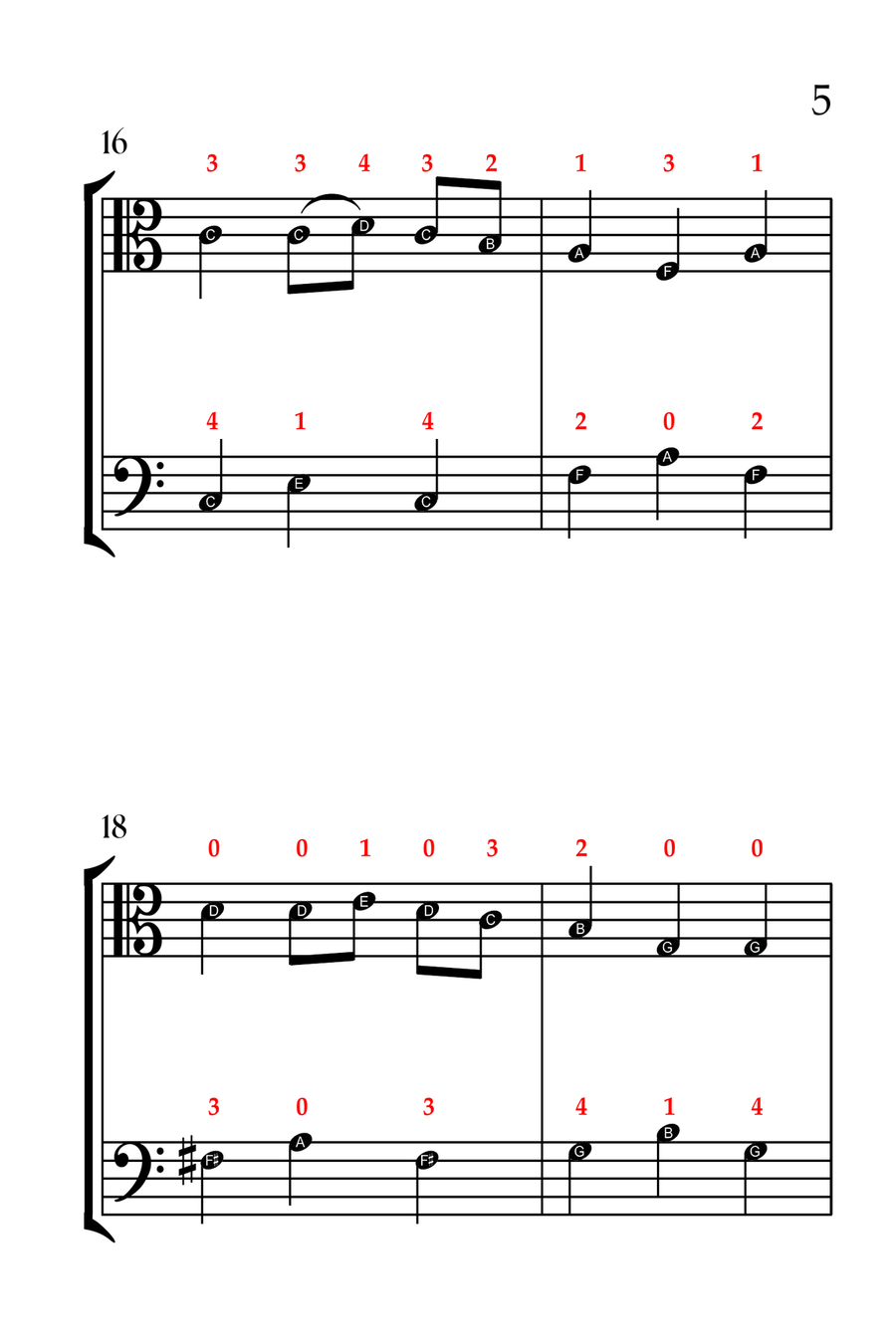 We Wish You a Merry Christmas (VIOLA AND CELLO - EASY LEVEL) String Duet scores gallery preview page 6