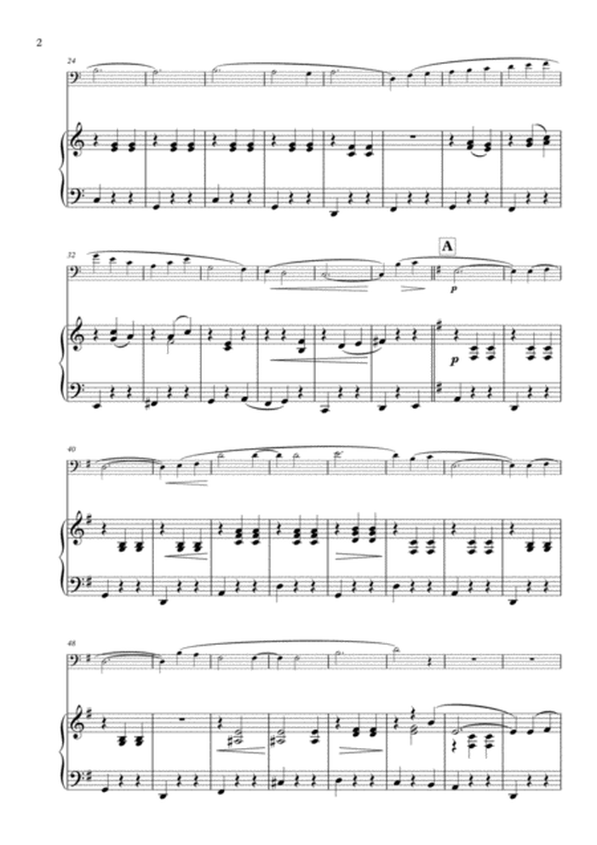 Je Te Veux arranged for Bassoon and Piano image number null