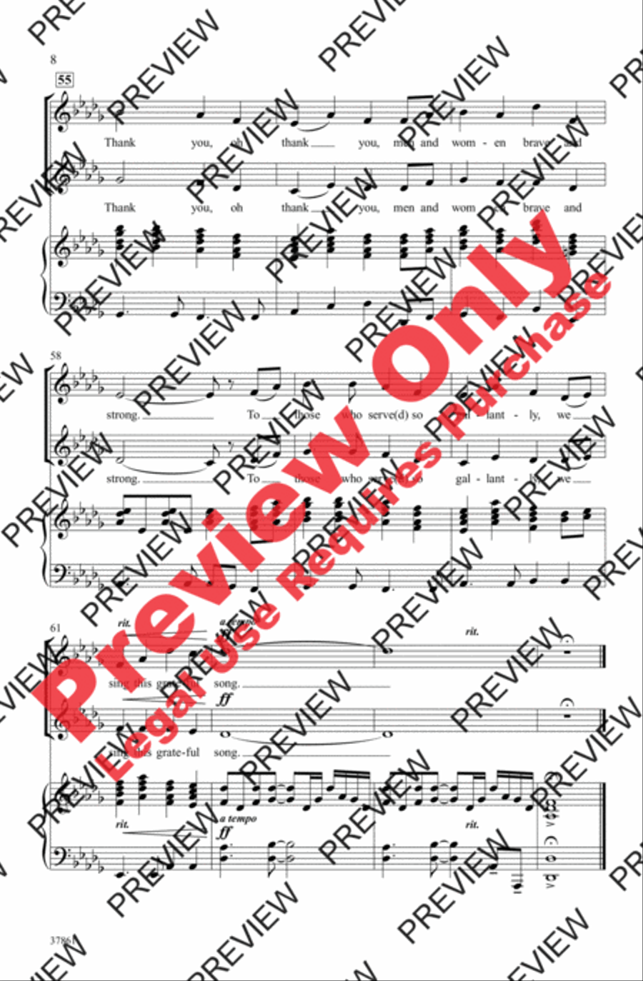 Thank You, Soldiers 2-Part scores gallery preview page 8