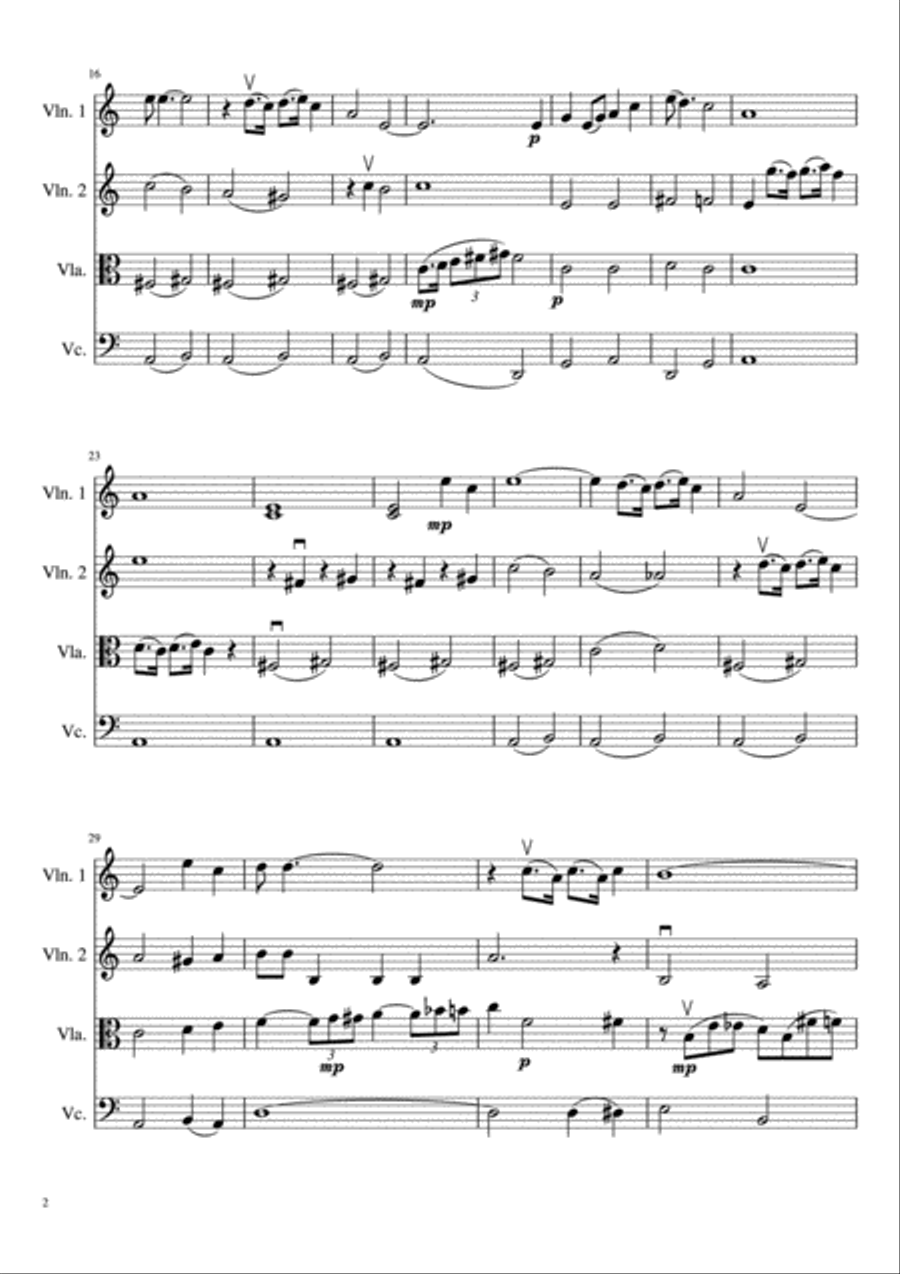 Summertime Summertime String Quartet scores gallery preview page 3