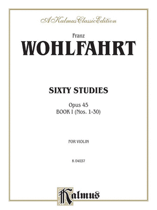 Book cover for Sixty Studies, Op. 45, Volume 1