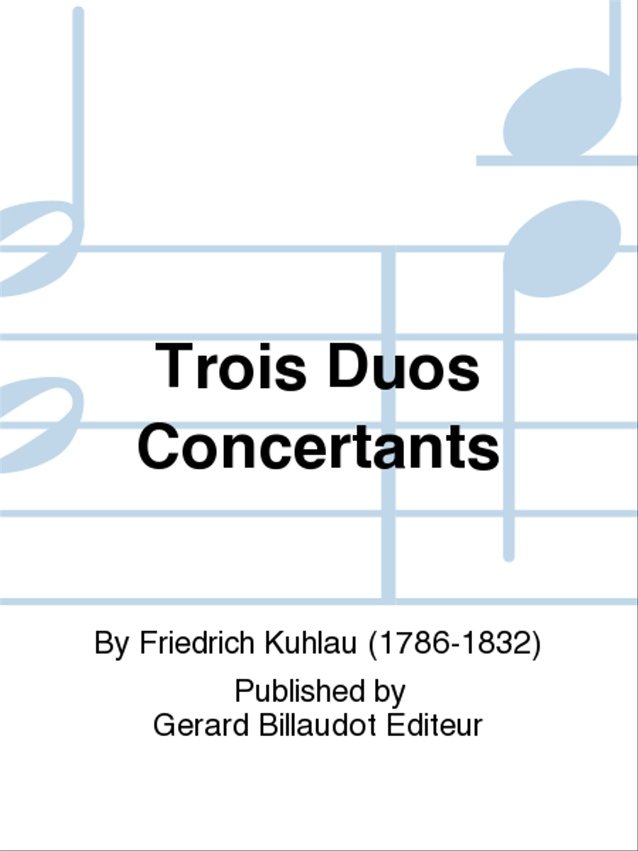 Trois Duos Concertants Flute Duet scores gallery preview page 1