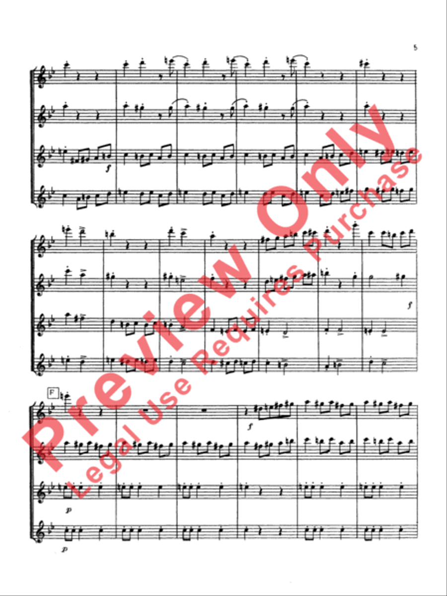 Scherzo Brilliante Flute Quartet scores gallery preview page 6