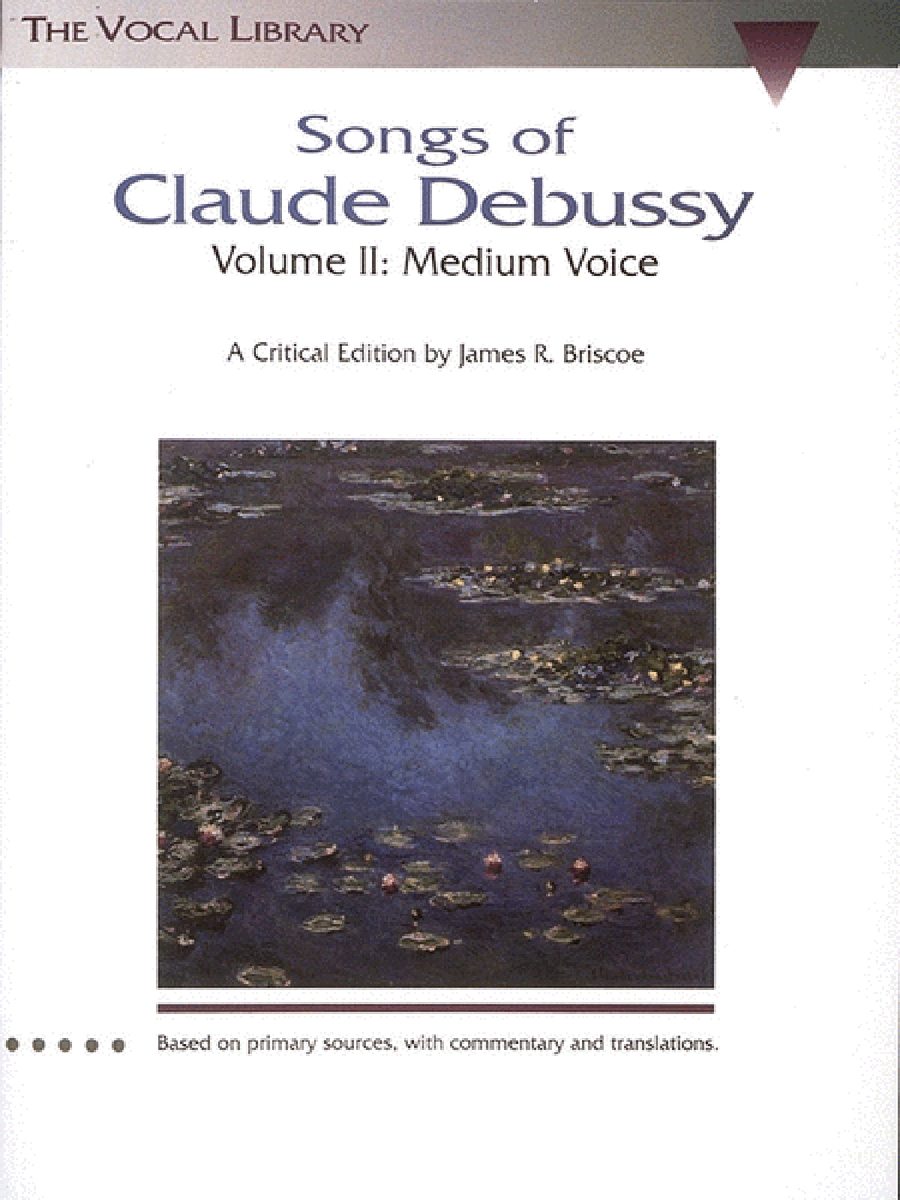 Songs of Claude Debussy – Volume II Medium Voice scores gallery preview page 1