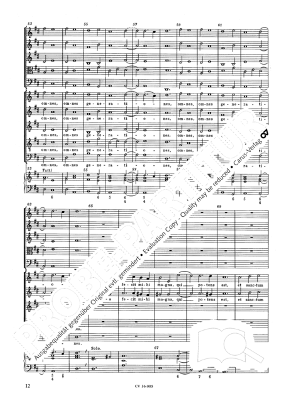 Magnificat SSATB scores gallery preview page 13