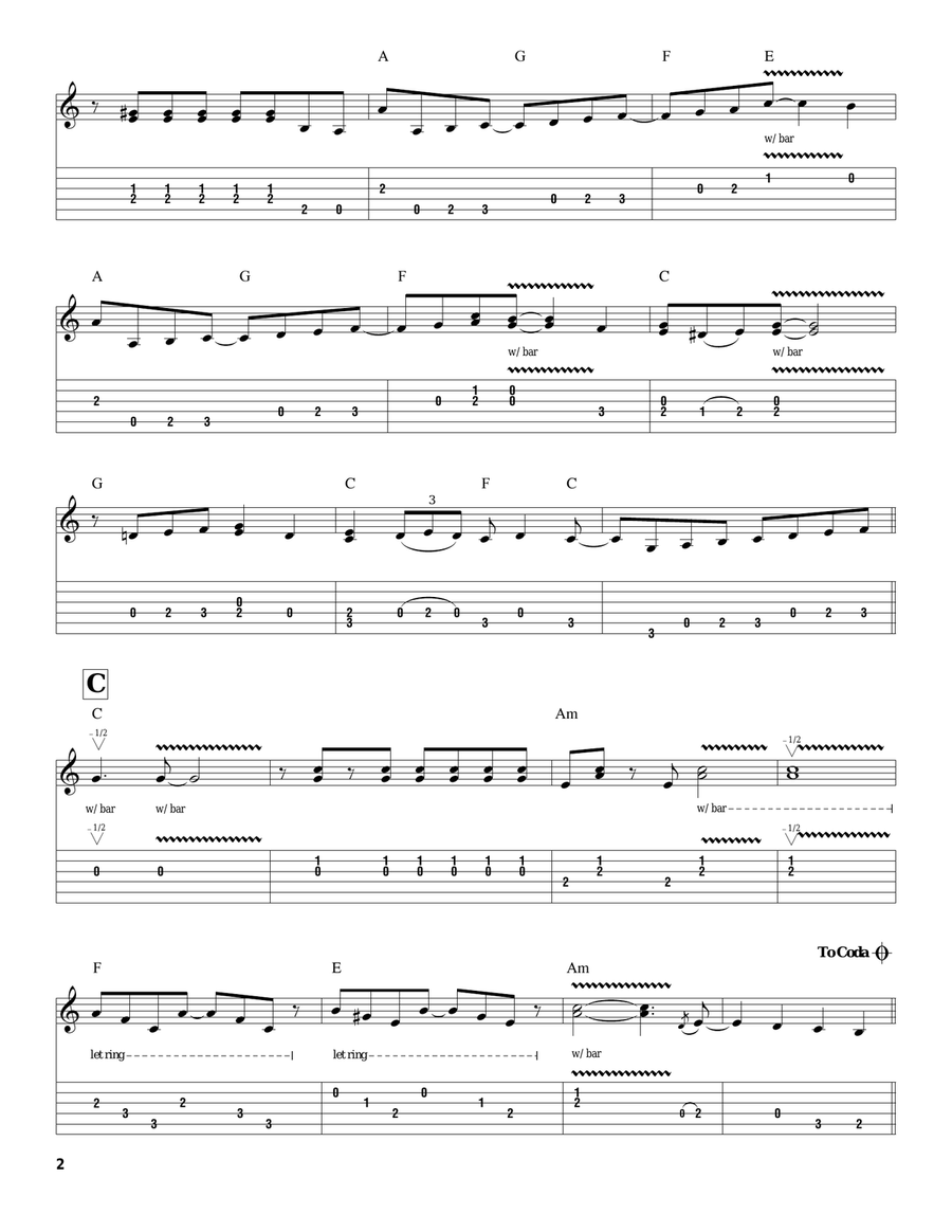 Walk Don't Run Acoustic Guitar scores gallery preview page 2