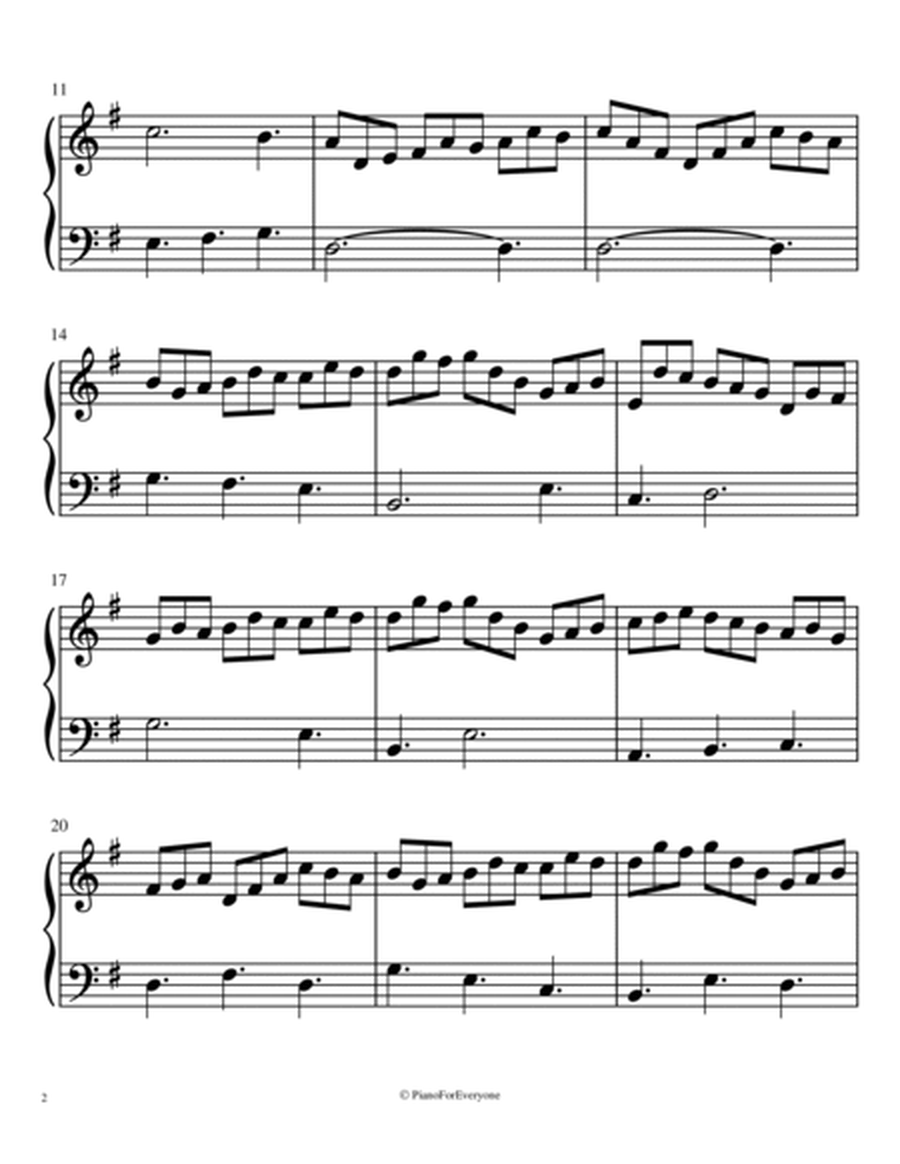 Jesu, Joy of Man's Desiring - Bach (Easy Piano) image number null