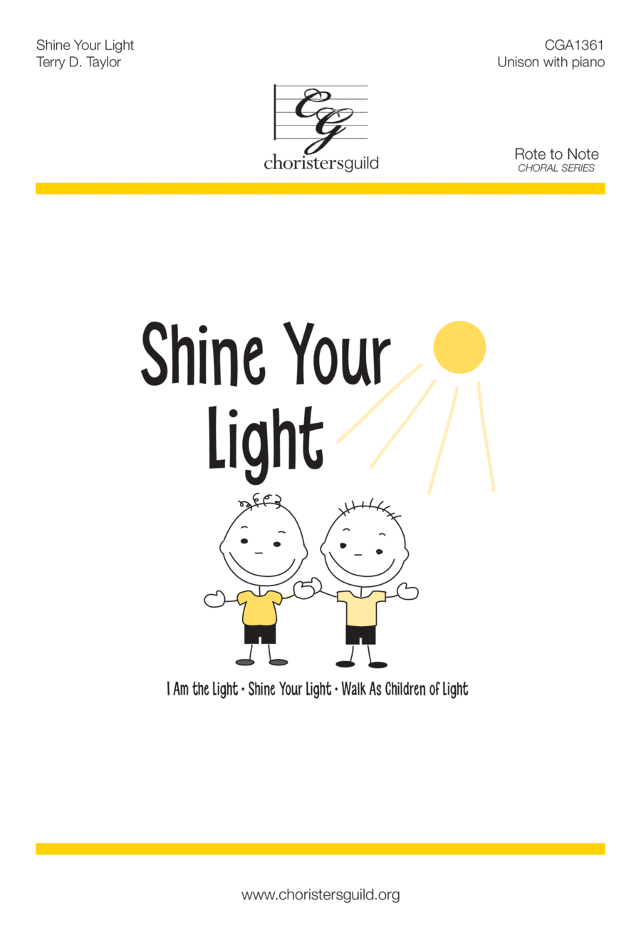 Shine Your Light Unison Choir scores gallery preview page 1