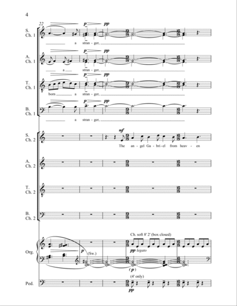 Gabriel's Message 4-Part scores gallery preview page 5