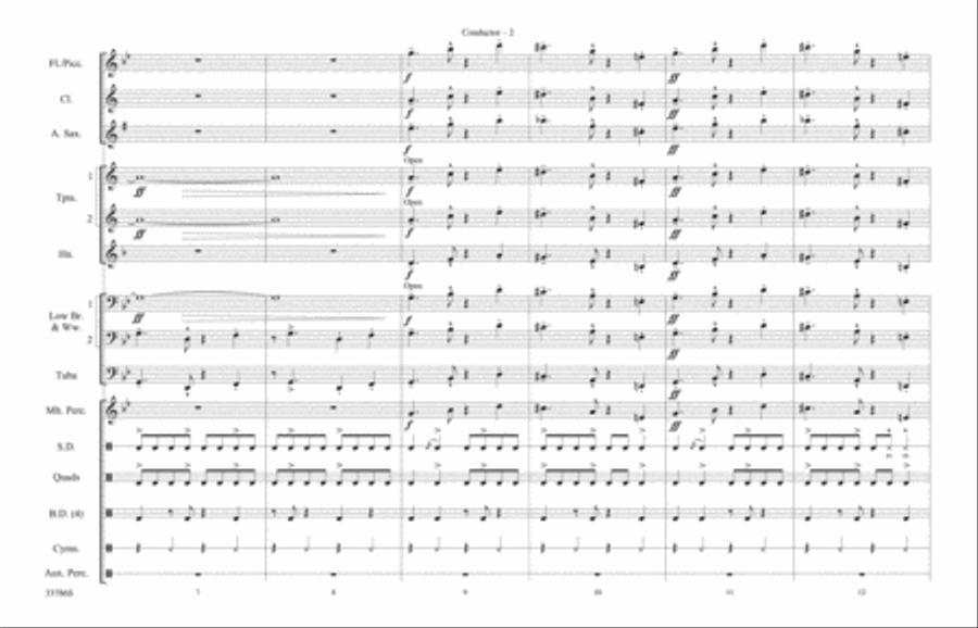 Wizard Wheezes (from Harry Potter and the Half-Blood Prince) Marching Band scores gallery preview page 3