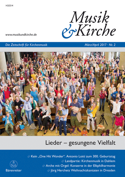 Musik & Kirche, Heft 2/2017 -Thema: Lieder - gesungene Vielfalt-