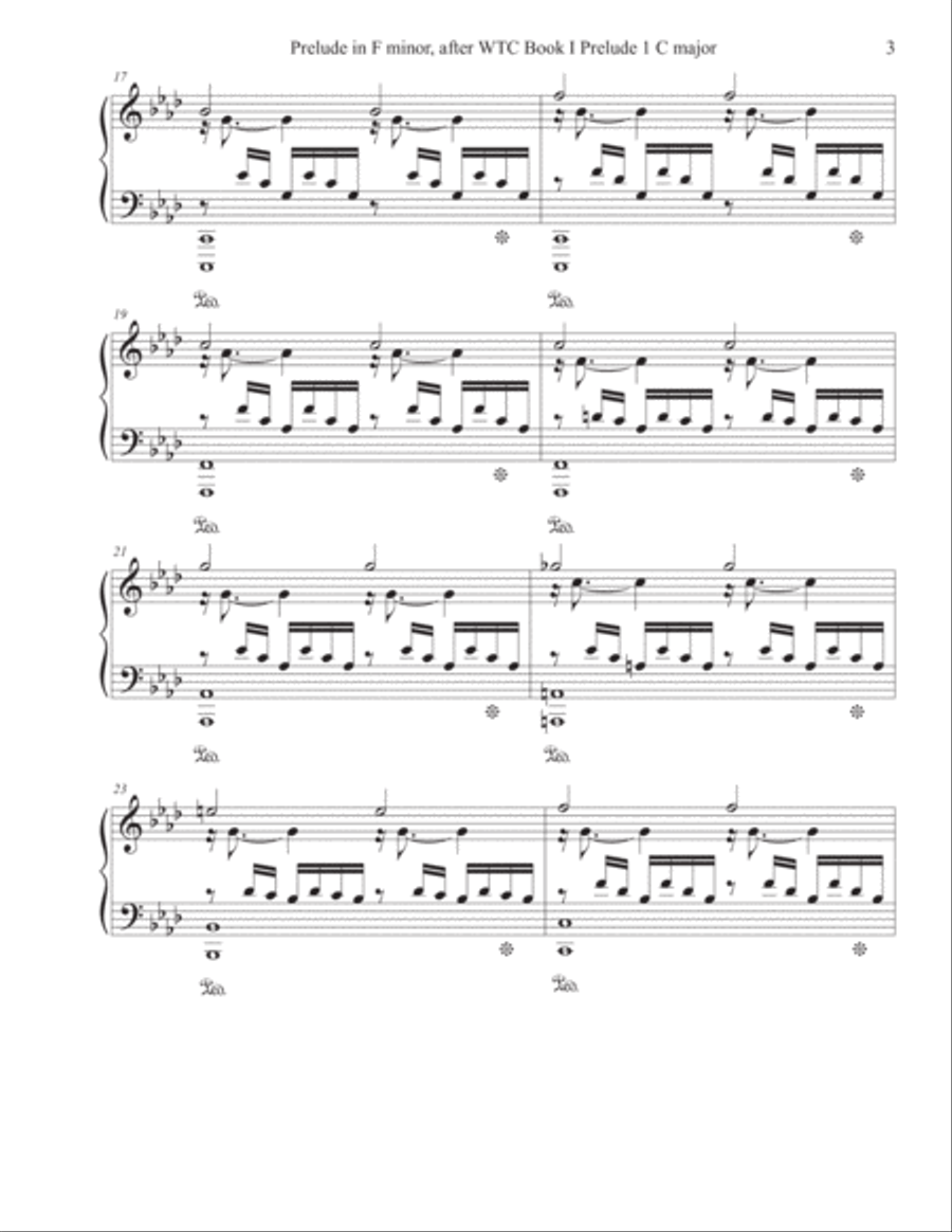 Prélude in F minor (2017) Piano Solo scores gallery preview page 3