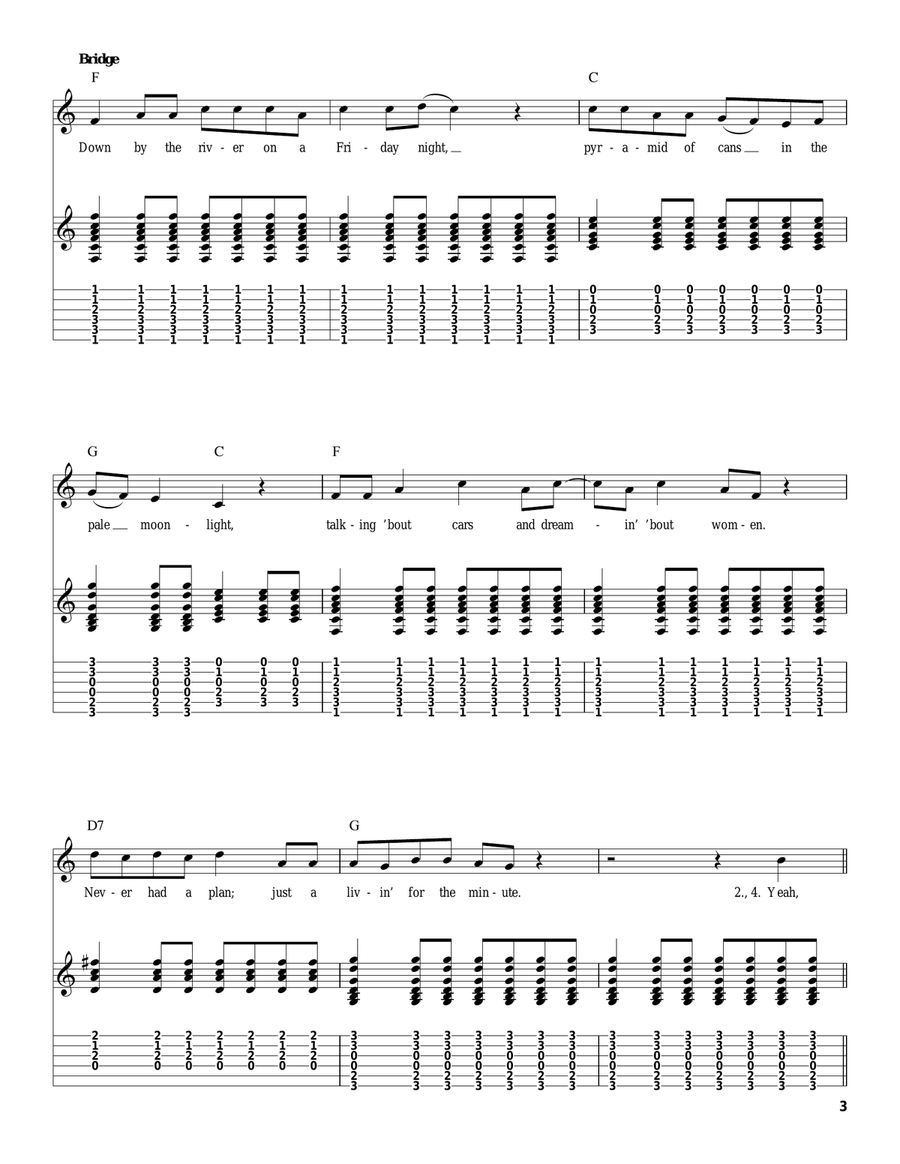 Chattahoochee Chattahoochee Acoustic Guitar scores gallery preview page 3