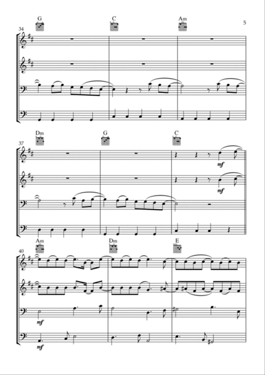 Flowers Flowers Trombone scores gallery preview page 5
