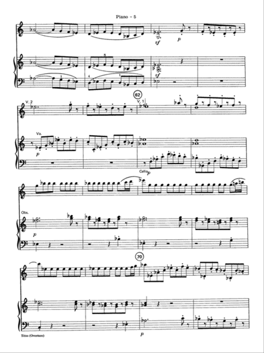 Titus Overture: Piano Accompaniment Full Orchestra scores gallery preview page 5