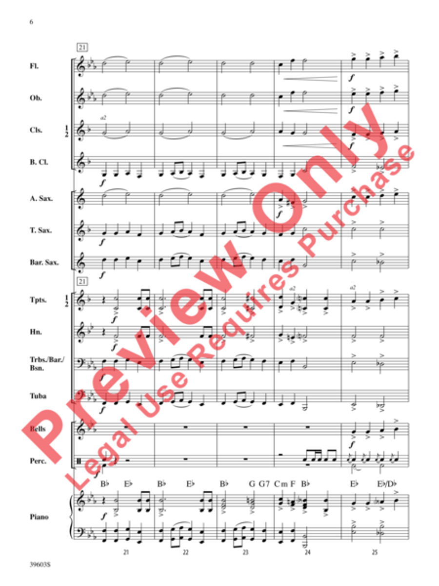Ode to Joy Concert Band scores gallery preview page 7