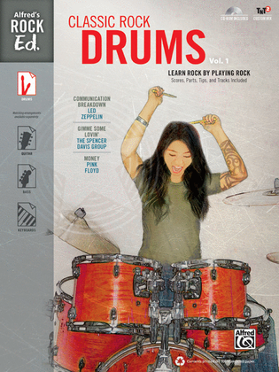 Alfred's Rock Ed. -- Classic Rock Drums, Volume 1
