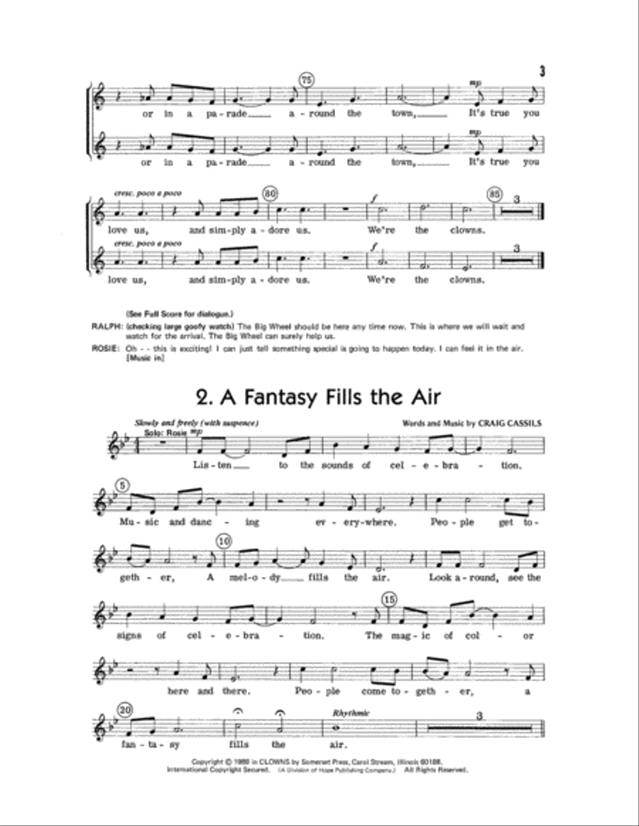 Clowns Choir scores gallery preview page 5