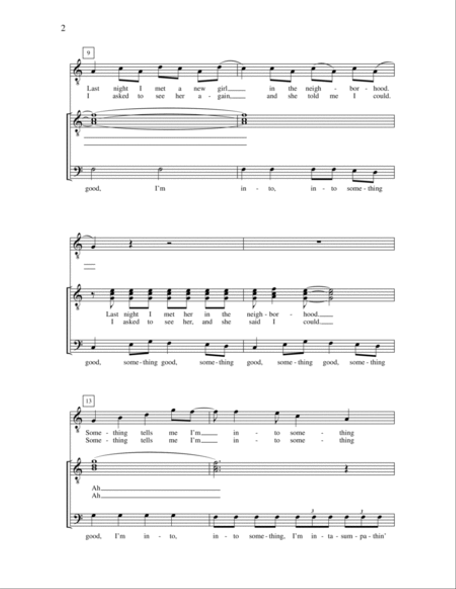 I'm into Something Good TTBB scores gallery preview page 2