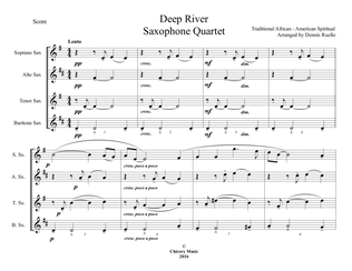 Book cover for Deep River - Sax Quartet (SATB / AATB) - Intermediate